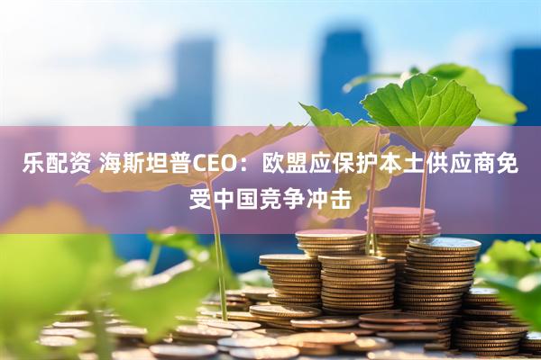 乐配资 海斯坦普CEO：欧盟应保护本土供应商免受中国竞争冲击